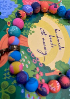 Beads of Wisdom Bracelet - Handmade Clay Beads