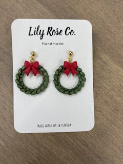 Christmas Wreaths Earrings