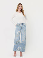 Vervet Super High Rise Floral Jeans