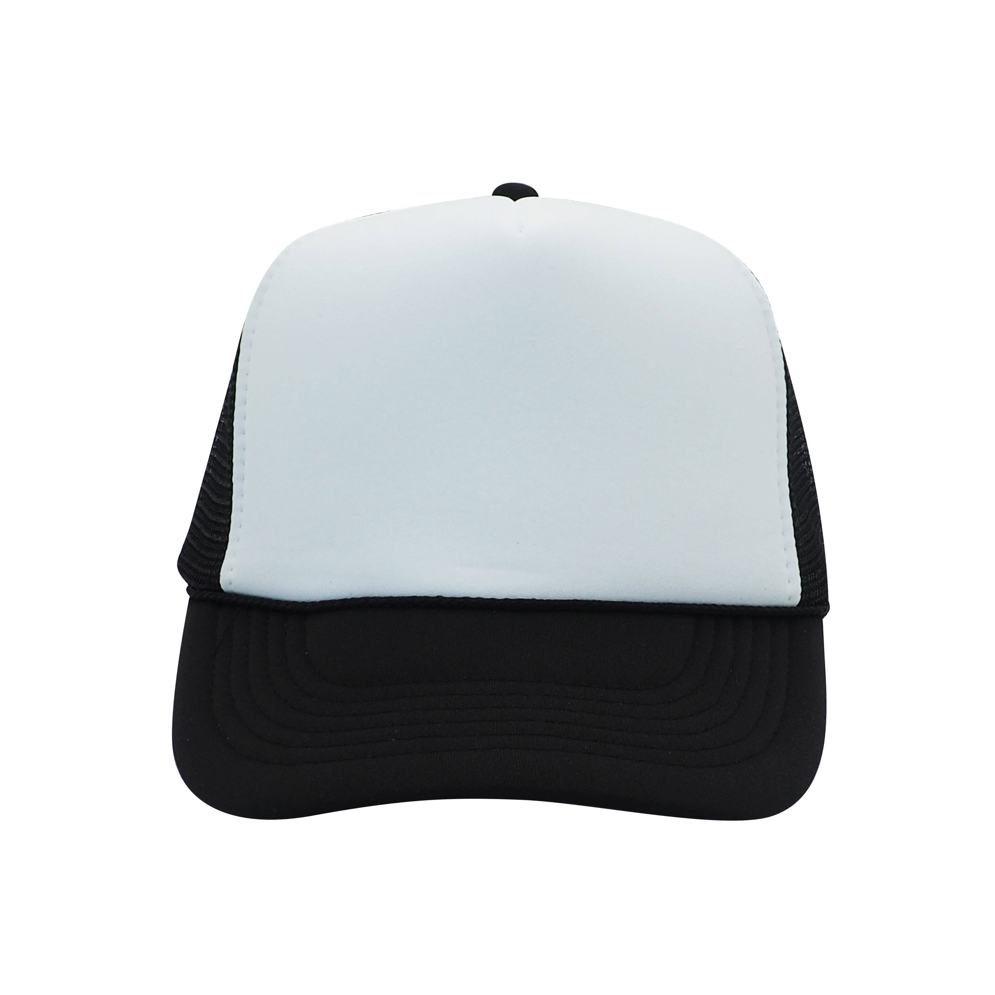 Nissun Classic Trucker Baseball Hats Caps Foam Mesh Blank Solid Two Tone Snapback Adult Youth