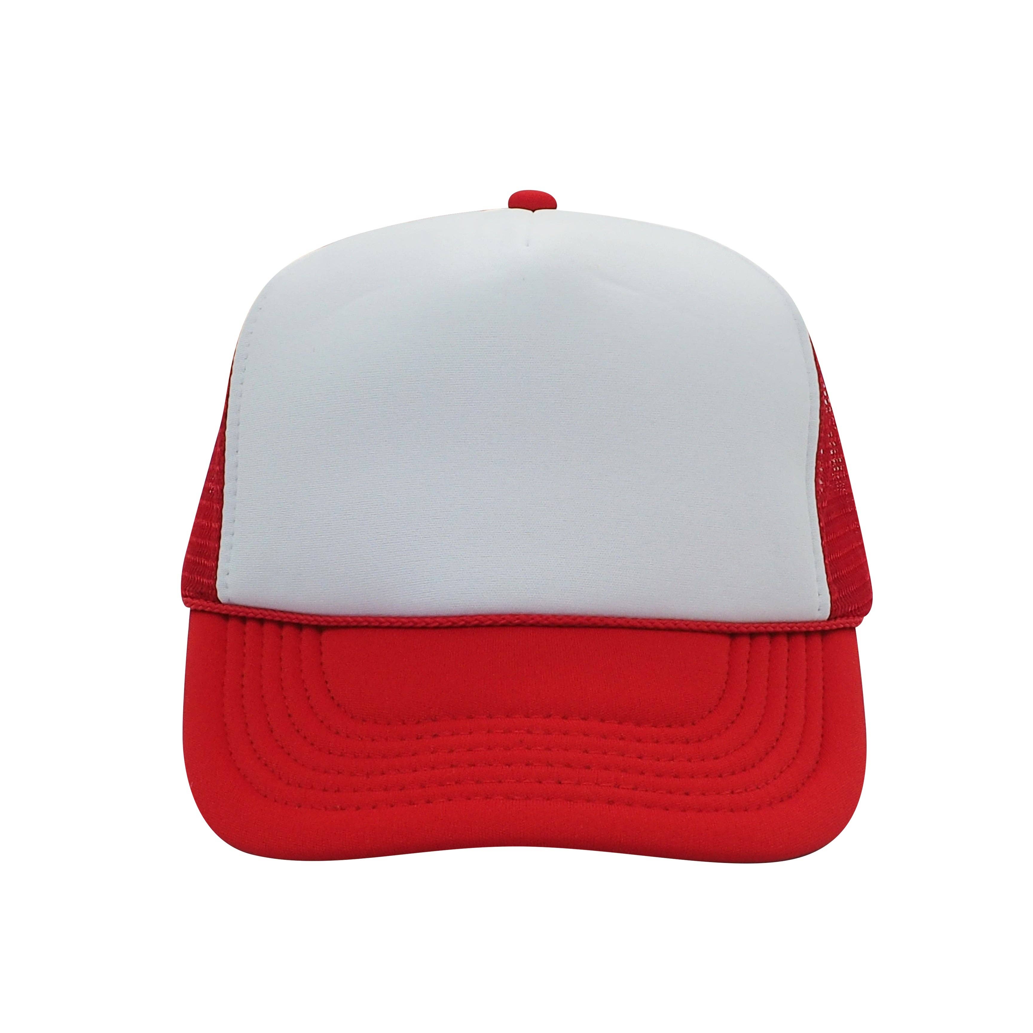 Nissun Classic Trucker Baseball Hats Caps Foam Mesh Blank Solid Two Tone Snapback Adult Youth