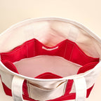 The Signature Canvas Tote Bag–Red