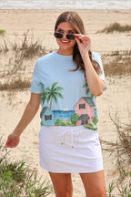 Solid White Skort