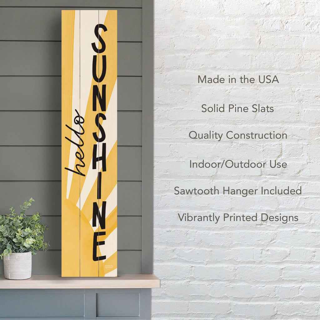 "Hello Sunshine" Pallet Wood Porch Welcome Sign