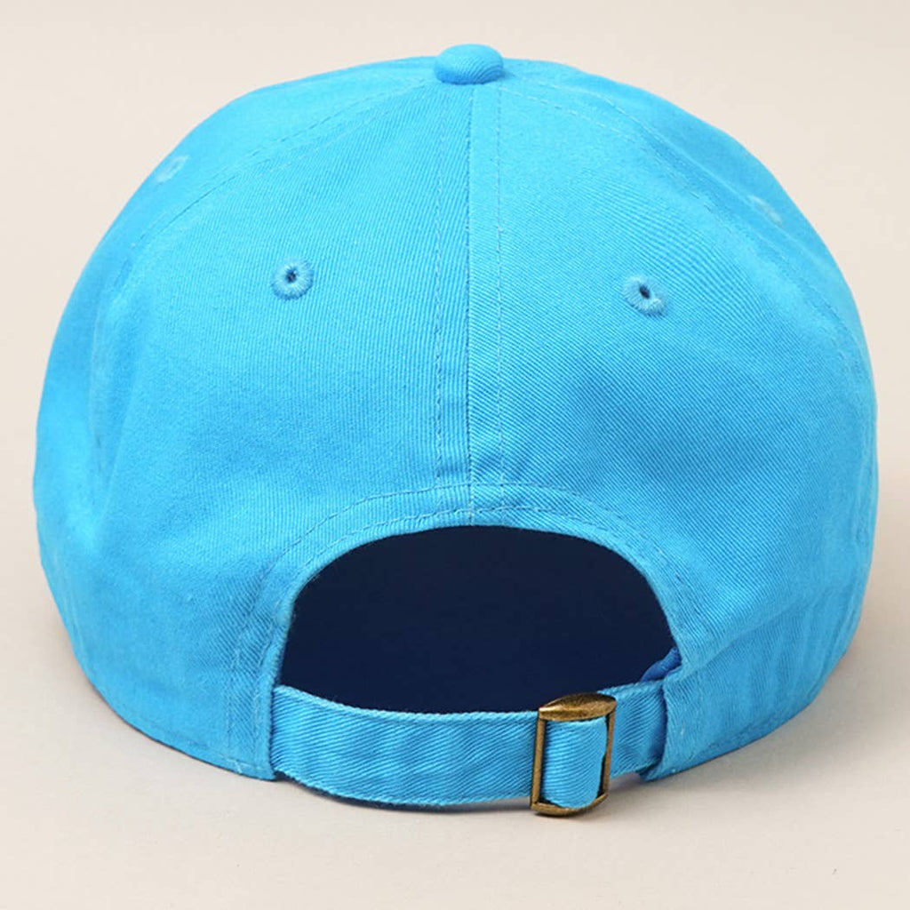 Plain Solid Stone Washed Adjustable Dad Cap