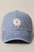 Daisy Embroidery Adjustable Baseball Cap Hat