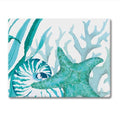 Coral Life Starfish 10” x 8” Tempered Glass Cutting Board