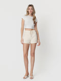 Super High Rise Drawstring Cuffed Shorts