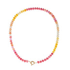 Natural Stone Semi-Precious Glass Mixed Necklace