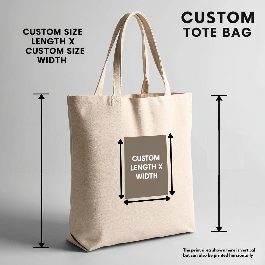 Plain Tote Bag | Eco Canvas Fabric Bag | Unbranded Tote Bag